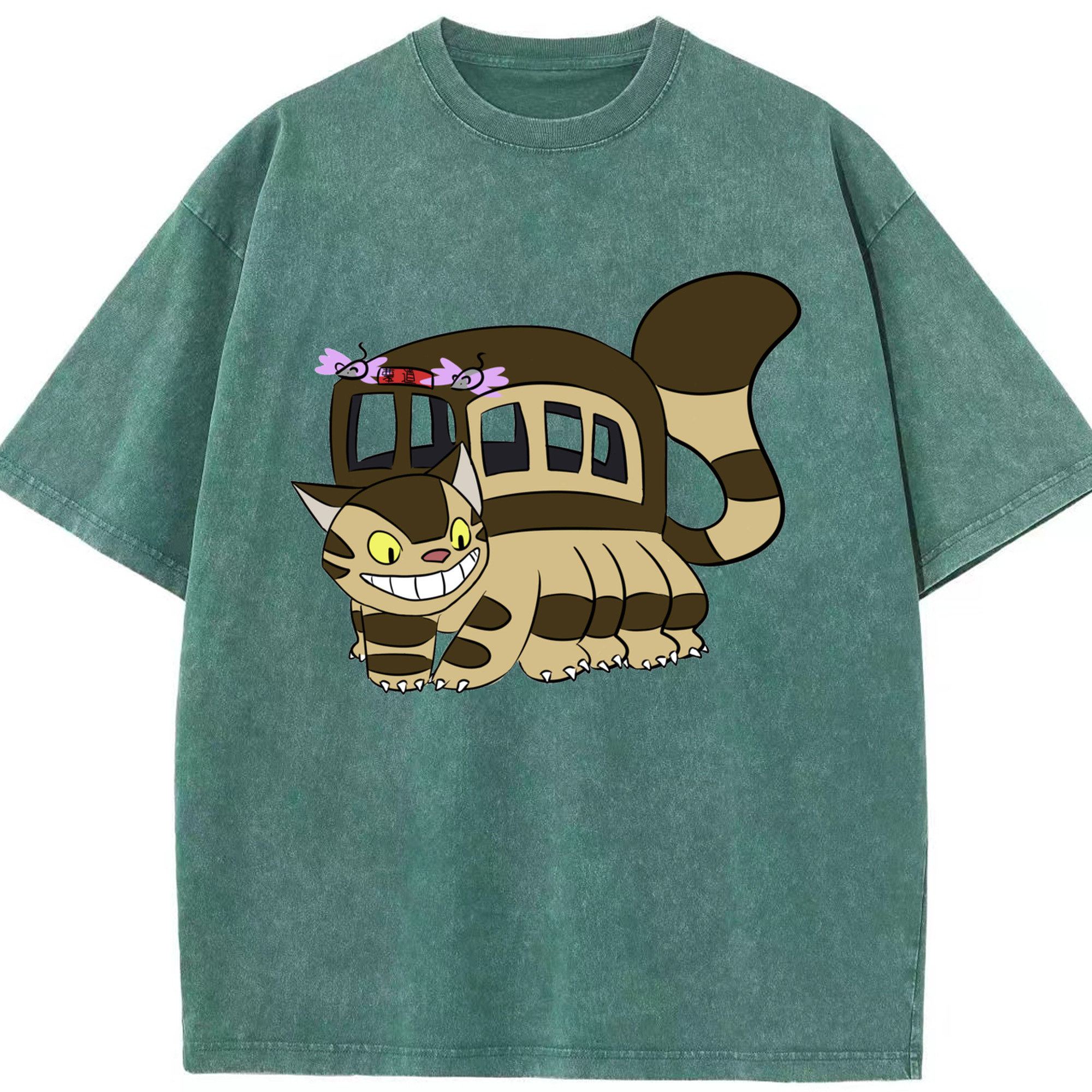 （画像用） となりのトトロ 草壁メイ 草壁サツキ My Neighbor Totoro Satsuki Kusakabe Mei Kusakabe 綿100% ヴィンテージ風 半袖Tシャツ（フロントプリント）